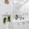 Primary bathroom with double vanity and standing shower